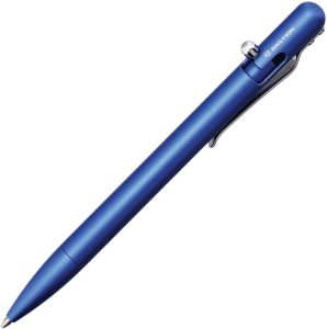 BSTN256BL.jpg Bastion Slim Bolt Action Pen Blue Aluminum