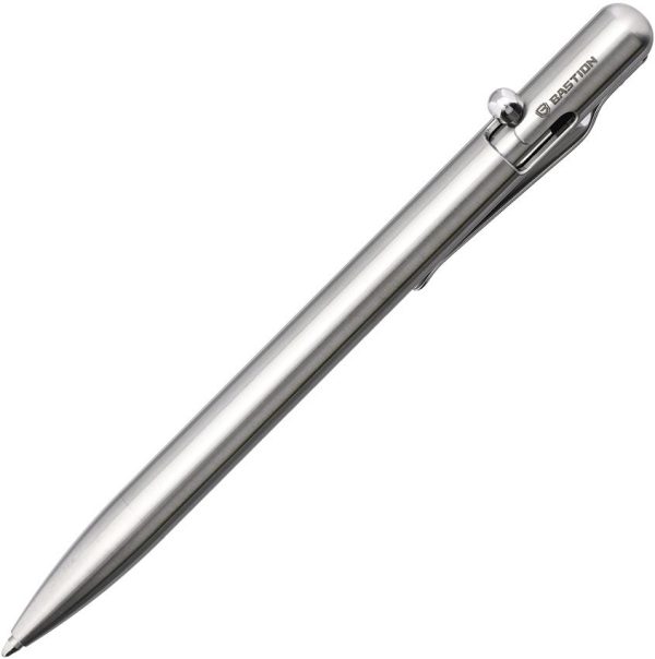 Bastion Slim Bolt Action Pen Stainless Tactical EDC Parker