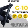Bastion Bolt Action Pen Black G10 Tactical EDC Parker Refill
