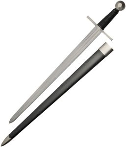 BT2701.jpg Battle Tested Broad Sword 29.5" Carbon Steel Double Edge Fixed Blade