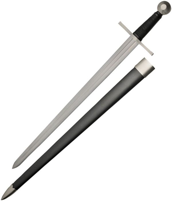 BT2701.jpg Battle Tested Broad Sword 29.5" Carbon Steel Double Edge Fixed Blade