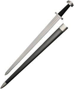 Battle Tested Viking Sword 30" Carbon Steel Double Edge Fixed Blade