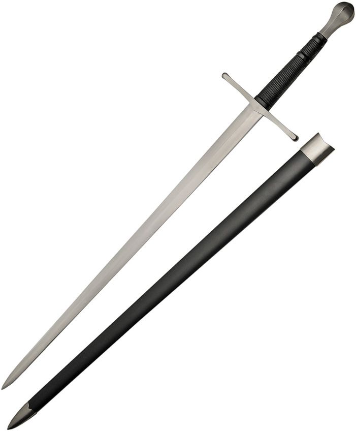 Battle Tested Medieval Sword 36" Blade 47" Overall Black