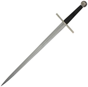 Battle Tested Two Hand Broadsword 31.5" Carbon Steel Fixed Blade