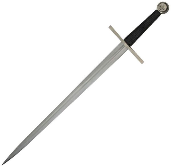 Battle Tested Two Hand Broadsword 31.5" Carbon Steel Fixed Blade