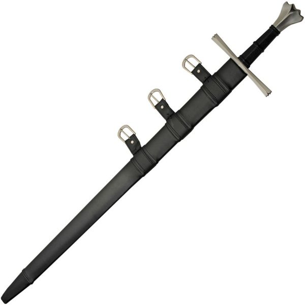 Battle Tested Crown Western Medieval Sword 1060HC Steel 33.5"