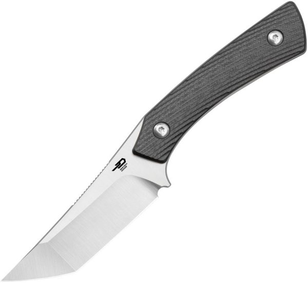 Bestech STEP Fixed Blade D2 Tanto - Black G10