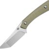 Bestech STEP Fixed Blade D2 Stonewash - Green G10