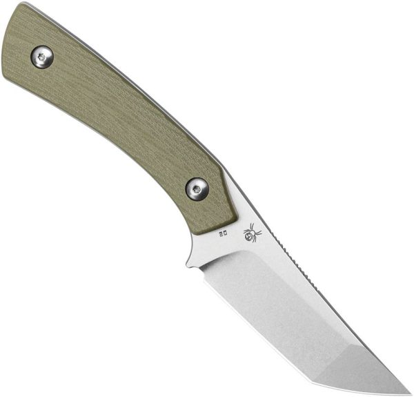 Bestech STEP Fixed Blade D2 Stonewash - Green G10