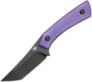 BTKFK06C.jpg Bestech STEP Fixed Blade D2 PVD Tanto - Purple G10