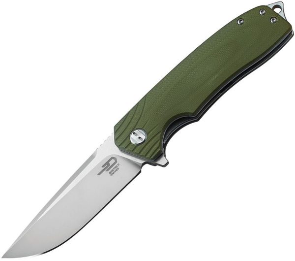 Bestech Lion G10 Linerlock Folding Knife - OD Green