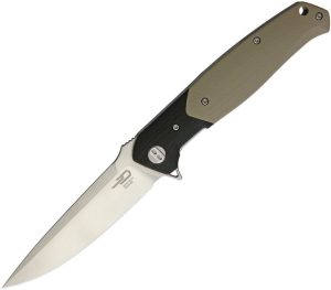 Bestech Swordfish G10 Linerlock - Beige/Black