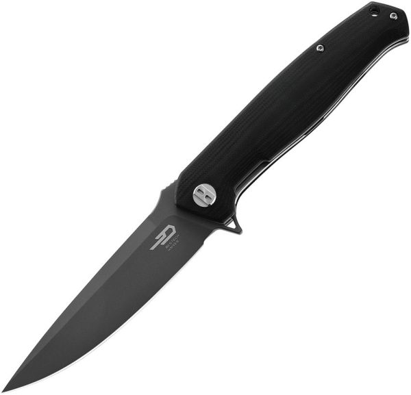 Bestech Swordfish Linerlock Gray Titanium - Black