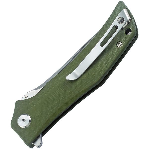 Bestech Knives Scimitar G10 Linerlock Green Satin