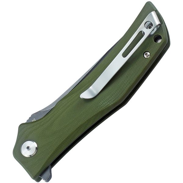 Bestech Knives Scimitar G10 Linerlock Green Two-Tone