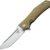 Bestech Knives Scimitar G10 Linerlock Tan Satin