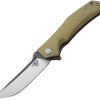 Bestech Knives Scimitar G10 Linerlock Tan Two-Tone
