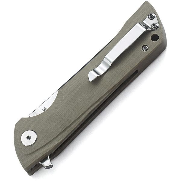 Bestech Paladin Linerlock - Beige G10 Drop Point