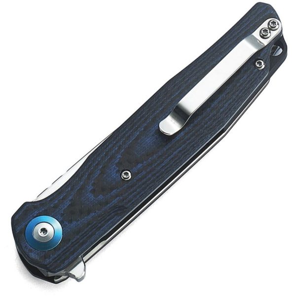 Bestech Ascot Linerlock - Black Blue G10 D2