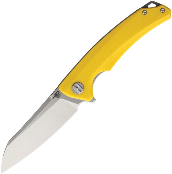 Bestech Knives TEXEL Linerlock Yellow - D2 Stone