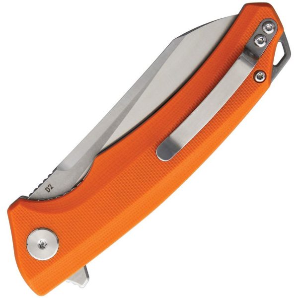Bestech Knives TEXEL Linerlock Orange - D2 Stone