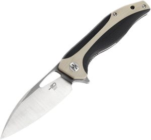 Bestech Komodo Linerlock Folding Knife - Tan G10