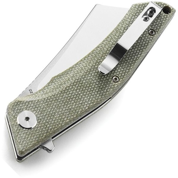 Bestech Knives Cubis Linerlock D2 Beige Micarta