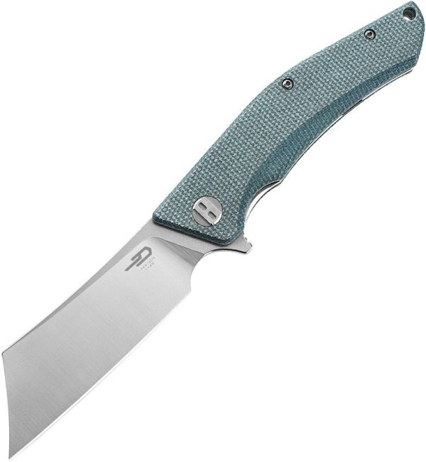 Bestech Knives Cubis Linerlock D2 Blue Micarta