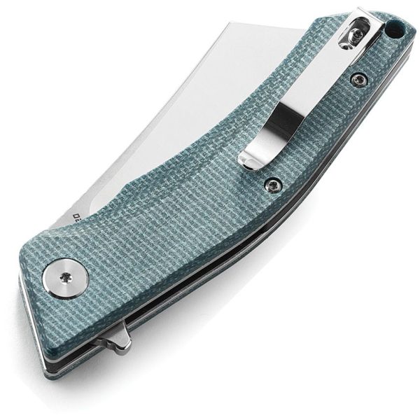 Bestech Knives Cubis Linerlock D2 Blue Micarta