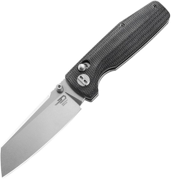 Bestech Slasher Axis Lock Black Micarta Folding Knife