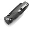 Bestech Slasher Axis Lock Black Stonewash Folding Knife