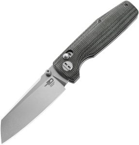 Bestech Slasher Axis Lock Green Micarta Folding Knife