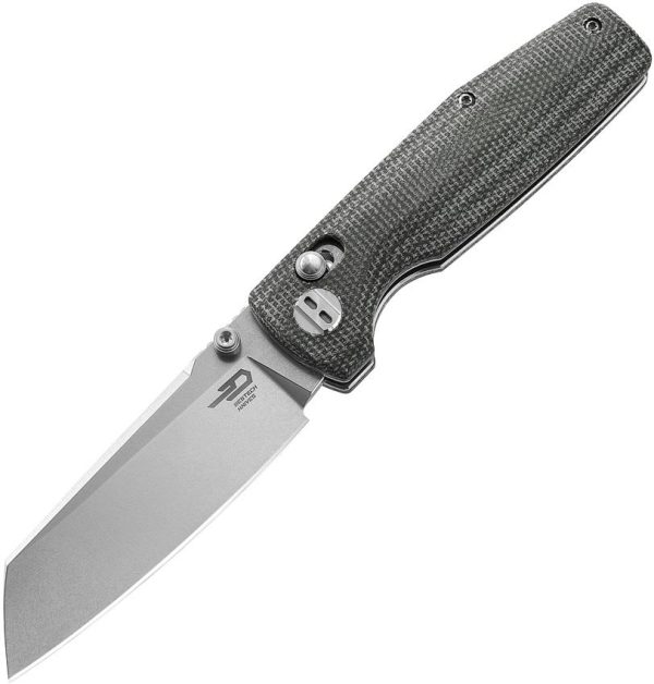 Bestech Slasher Axis Lock Green Micarta Folding Knife