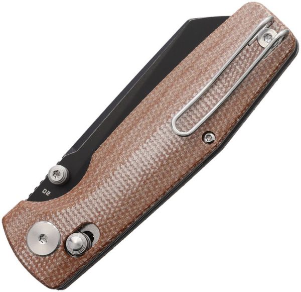 Bestech Slasher Axis Lock Natural Stonewash Folding Knife