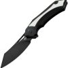 Bestech Kasta Linerlock Black/White Stonewash Blade