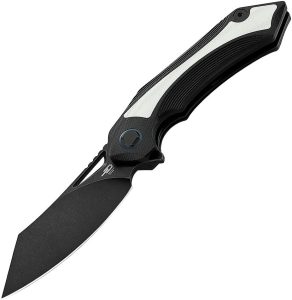 Bestech Kasta Linerlock Black/White Stonewash Blade