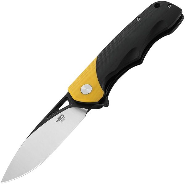 Bestech Airstream Linerlock Yellow D2 Blade
