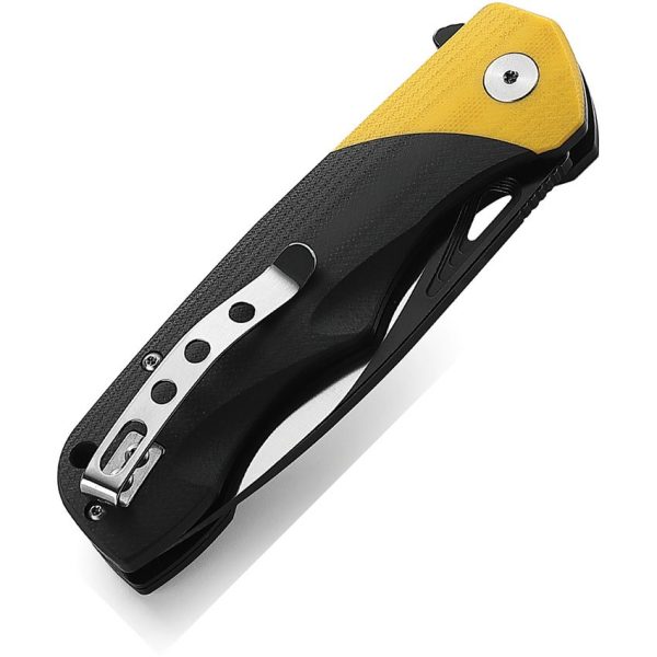 Bestech Airstream Linerlock Yellow D2 Blade