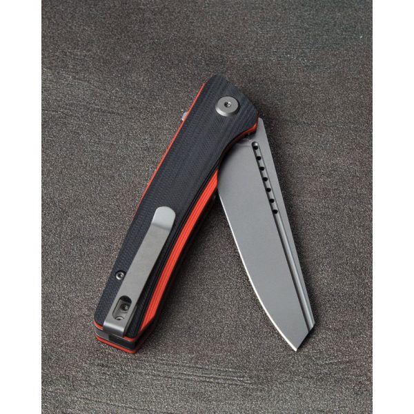 Bestech Knives Slyther Linerlock - Black/Red G10 Handle