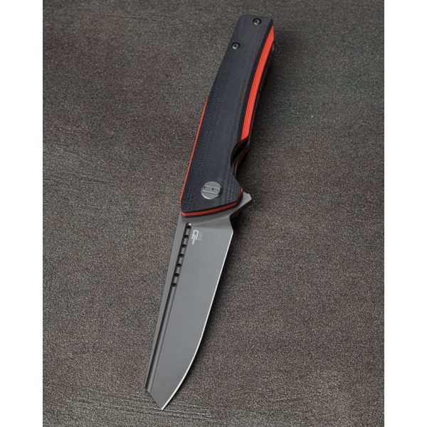 Bestech Knives Slyther Linerlock - Black/Red G10 Handle