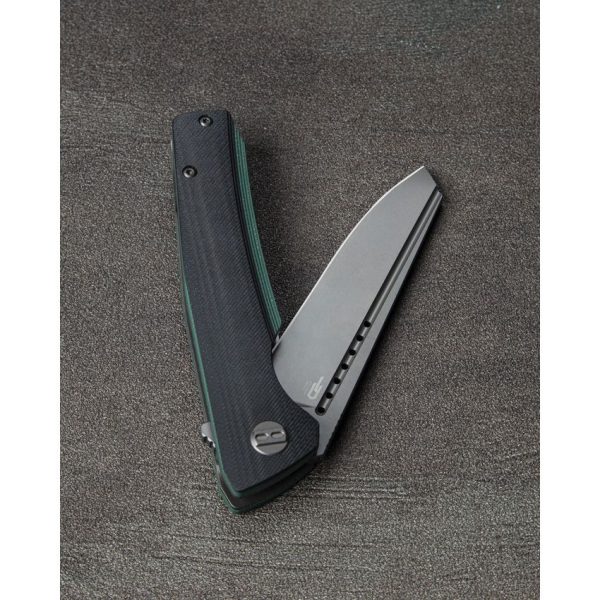 Bestech Knives Slyther Linerlock - Black/Green G10 Handle