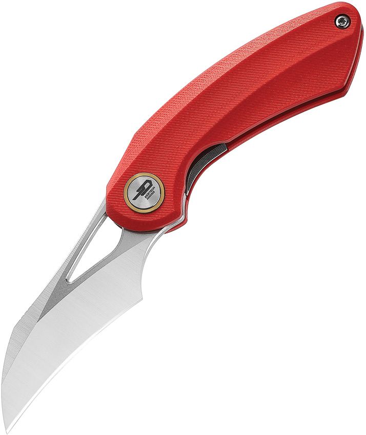 Bestech Bihai Linerlock Red G10 Folding Knife 2.13" 14C28N