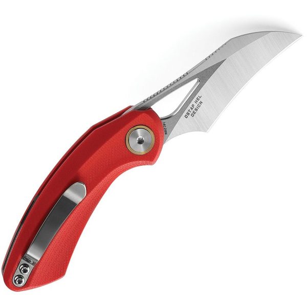 Bestech Bihai Linerlock Folding Knife - Red G10