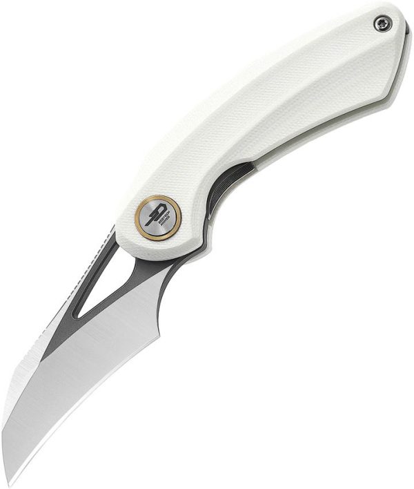 Bestech Bihai Linerlock White G10 Stonewash