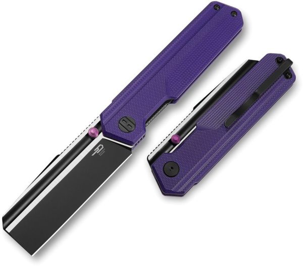 Bestech Tardis Linerlock Purple G10 D2 Blade