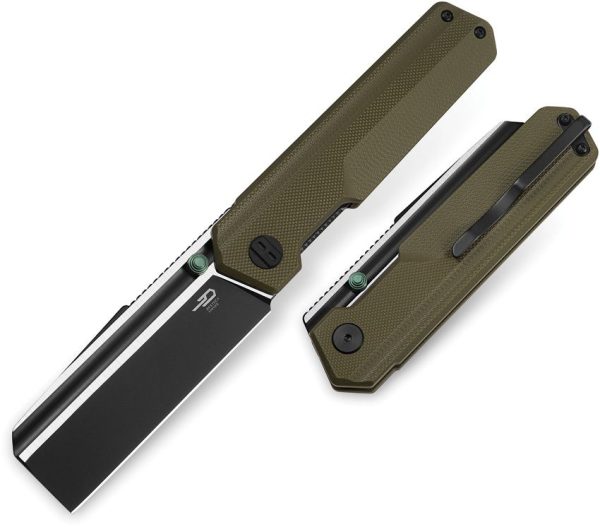 Bestech Tardis Linerlock OD Green G10 D2