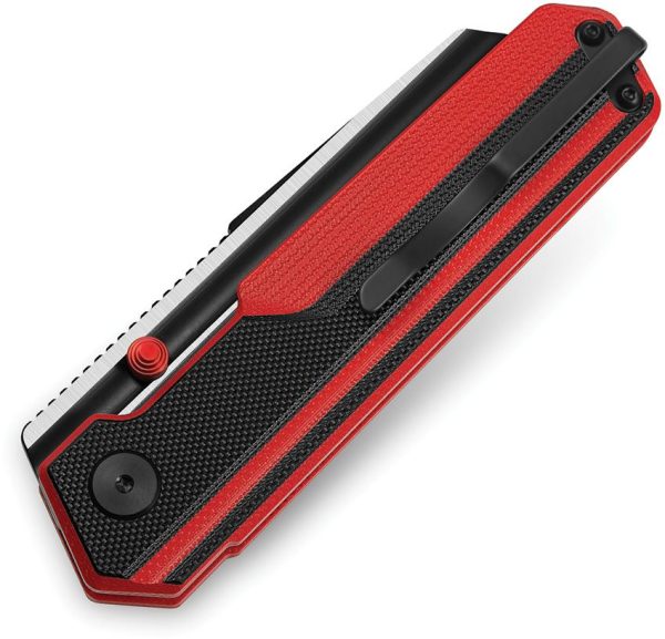 Bestech Tardis Linerlock Black/Red G10 D2