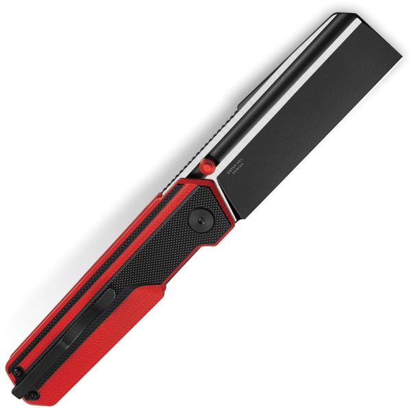 Bestech Tardis Linerlock Black/Red G10 D2