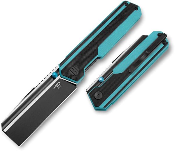 Bestech Tardis Linerlock D2 Black/Blue G10