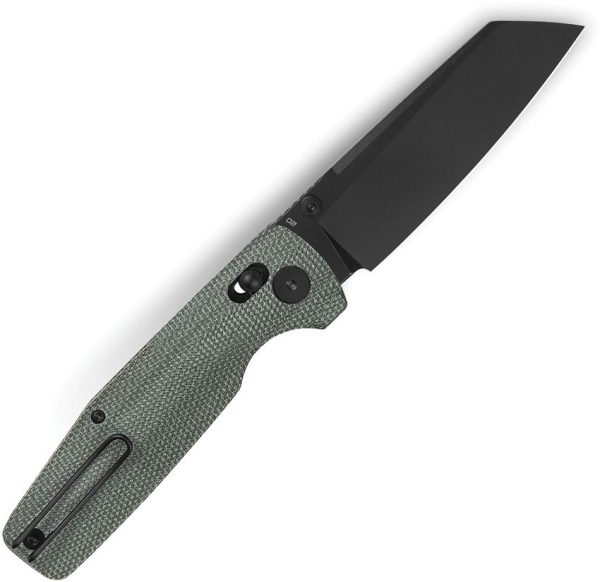 Bestech Slasher Axis Lock D2 Green Micarta